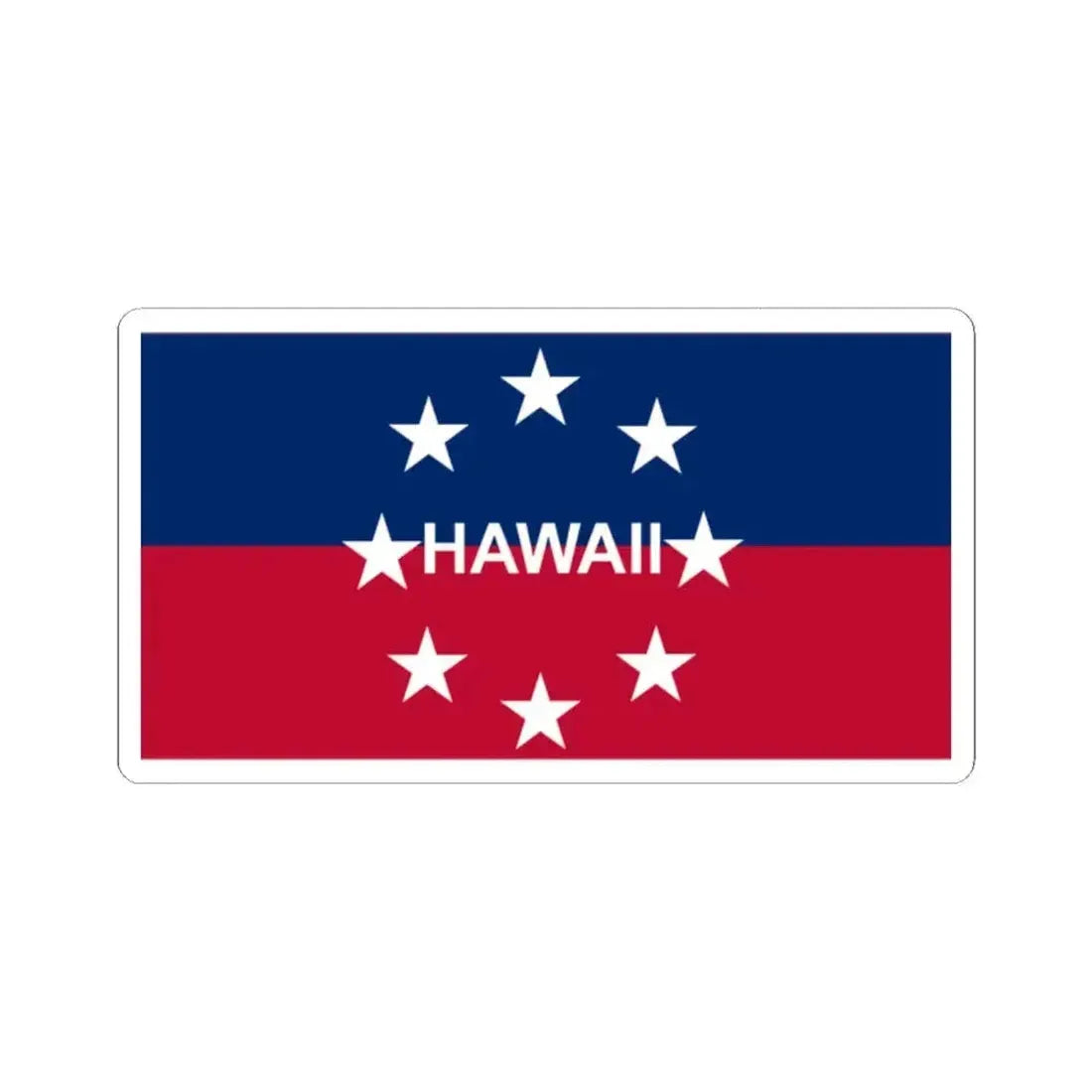 Flag of the Governor of Hawaii (United States) STICKER Vinyl Kiss-Cut Decal 2 Inch White - The Sticker Space