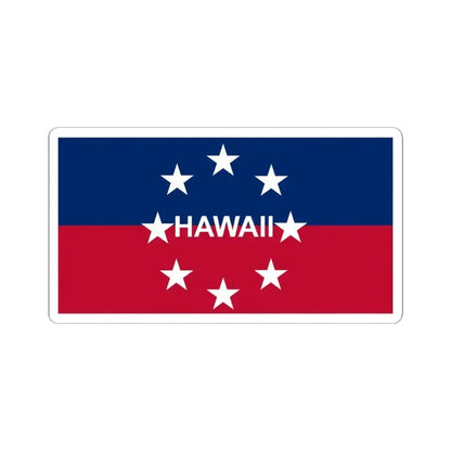 Flag of the Governor of Hawaii (United States) STICKER Vinyl Kiss-Cut Decal 4 Inch White - The Sticker Space