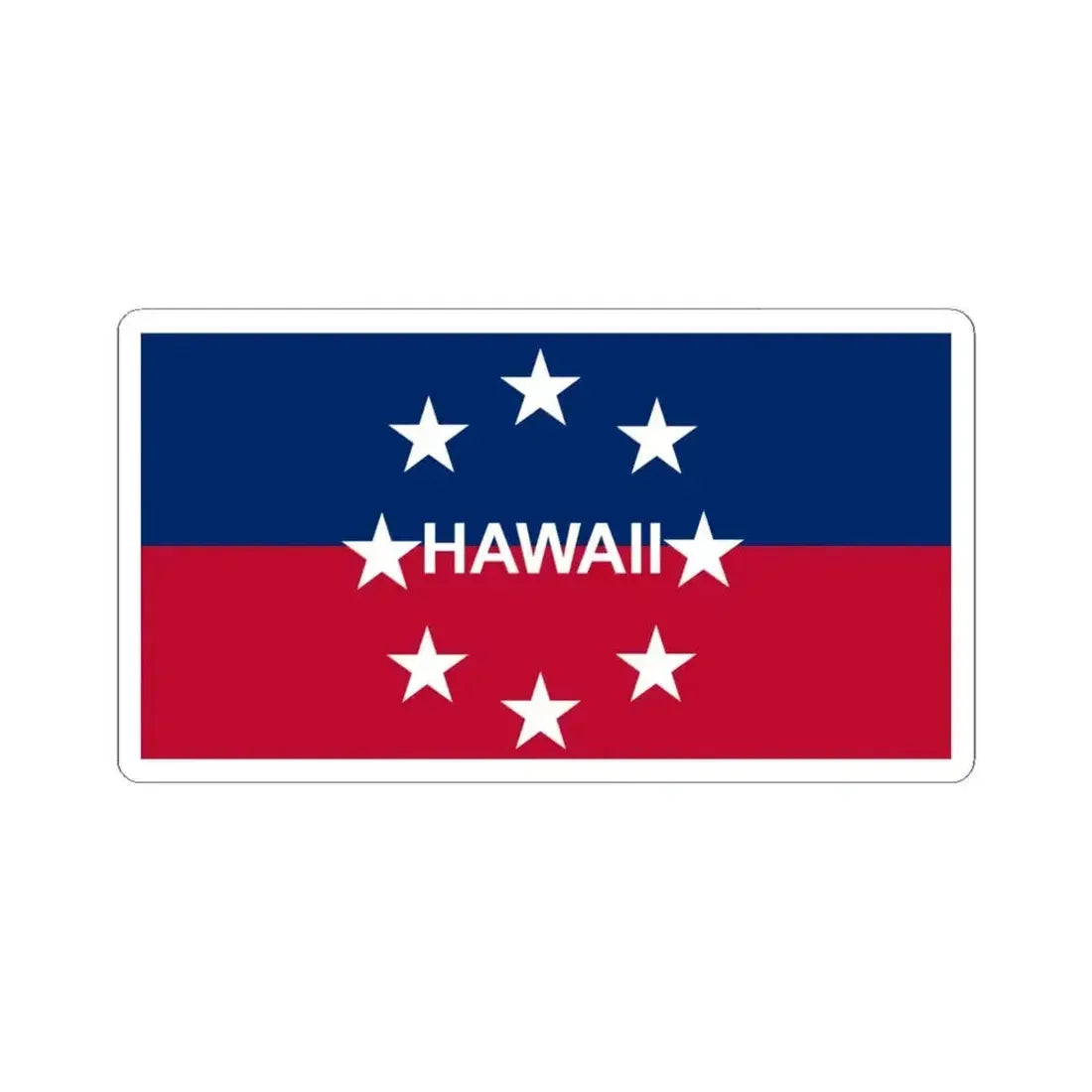 Flag of the Governor of Hawaii (United States) STICKER Vinyl Kiss-Cut Decal 6 Inch White - The Sticker Space