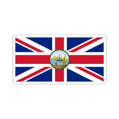 Flag of the Governor of Hong Kong 1910-1955 (China) STICKER Vinyl Kiss-Cut Decal 3 Inch White - The Sticker Space