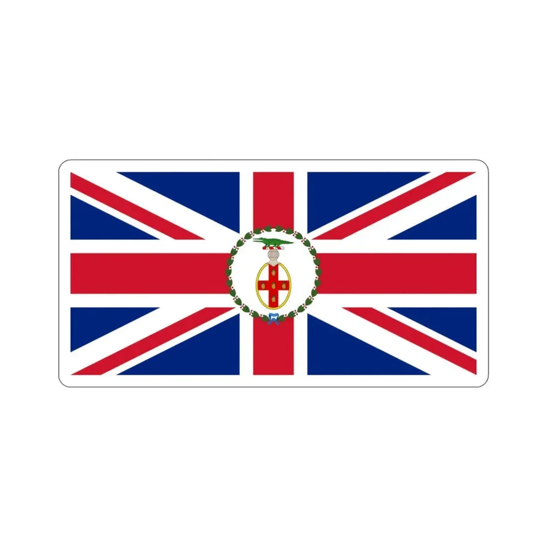 Flag of the Governor of Jamaica (1875–1906) STICKER Vinyl Die-Cut Decal 3 Inch - The Sticker Space