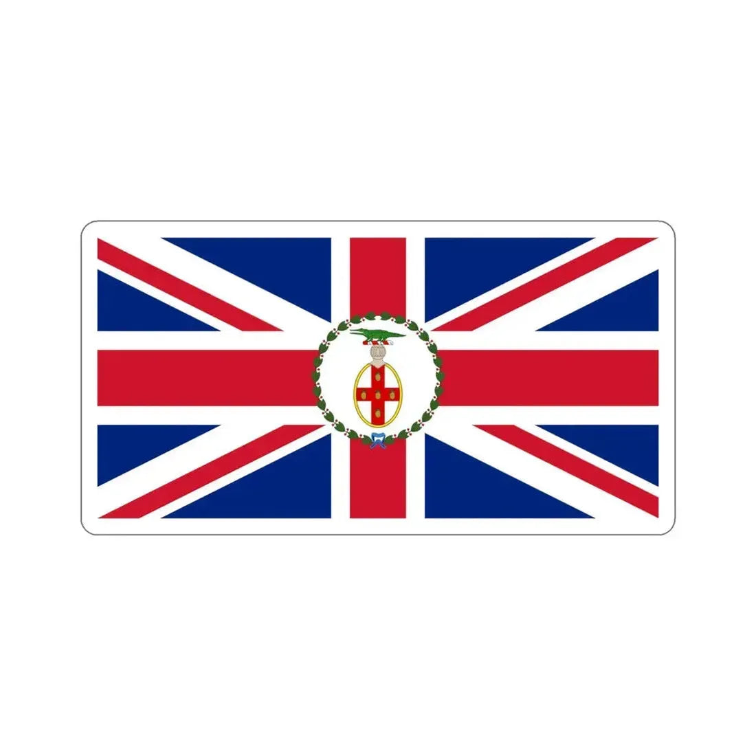 Flag of the Governor of Jamaica (1875–1906) STICKER Vinyl Die-Cut Decal 5 Inch - The Sticker Space