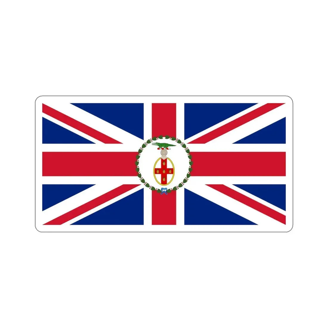 Flag of the Governor of Jamaica (1875–1906) STICKER Vinyl Die-Cut Decal 5 Inch - The Sticker Space