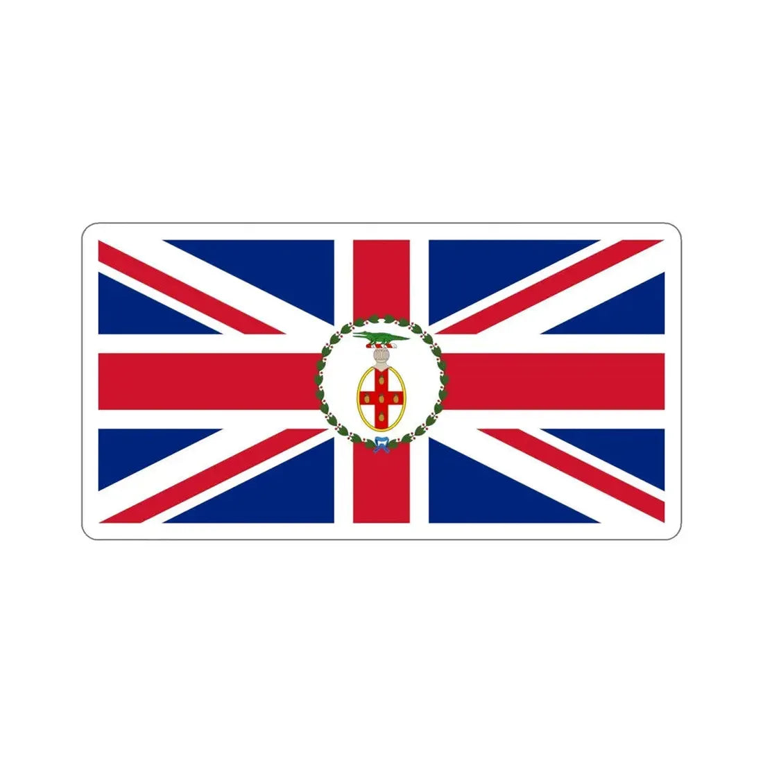 Flag of the Governor of Jamaica (1875–1906) STICKER Vinyl Die-Cut Decal 6 Inch - The Sticker Space