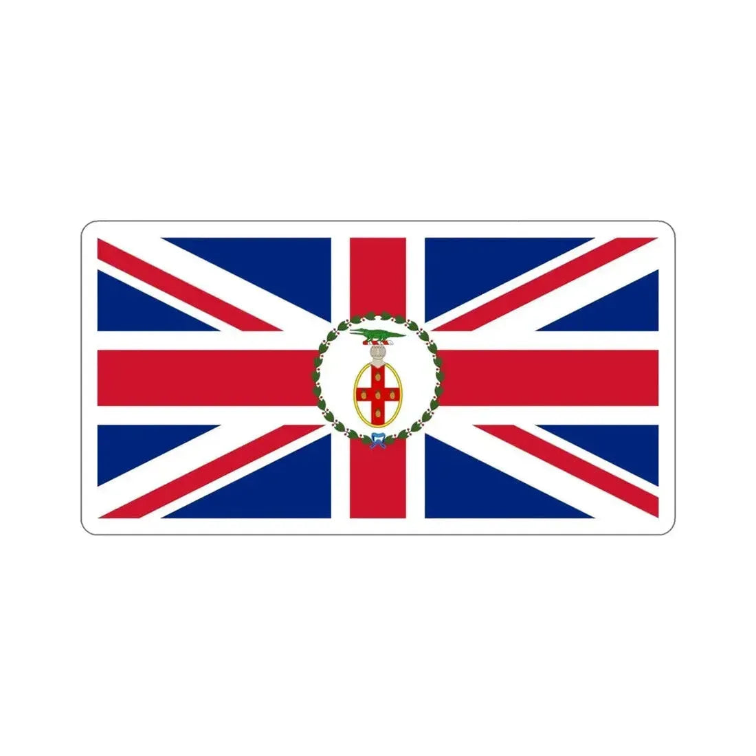 Flag of the Governor of Jamaica (1875–1906) STICKER Vinyl Die-Cut Decal - The Sticker Space