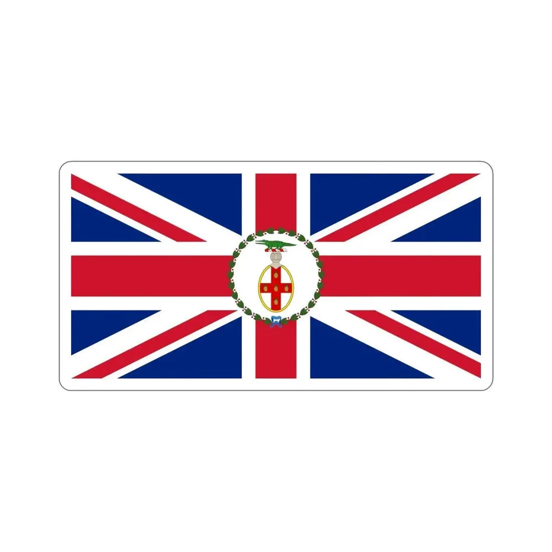 Flag of the Governor of Jamaica (1875–1906) STICKER Vinyl Die-Cut Decal - The Sticker Space