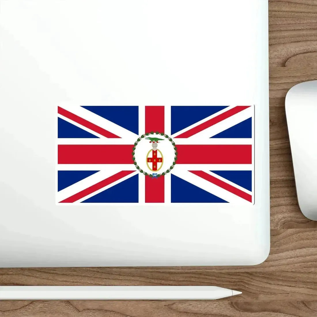 Flag of the Governor of Jamaica (1875–1906) STICKER Vinyl Die-Cut Decal - The Sticker Space