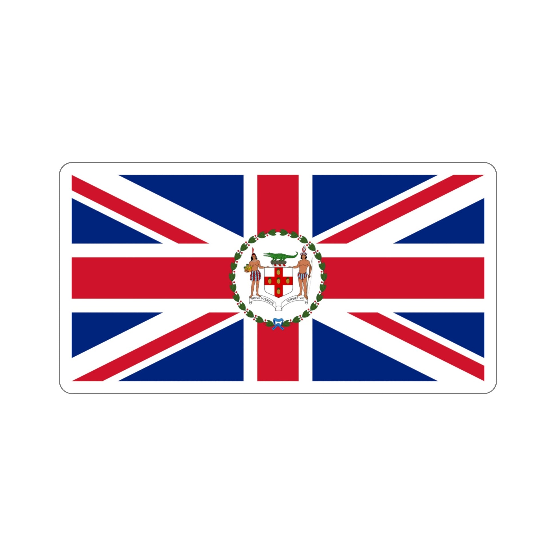 Flag of the Governor of Jamaica (1906–1957) STICKER Vinyl Die-Cut Decal-4 Inch-The Sticker Space