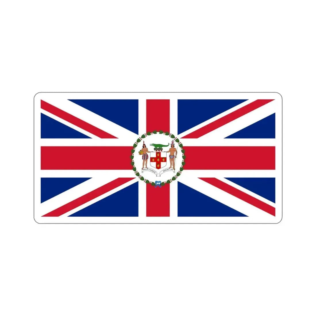 Flag of the Governor of Jamaica (1906–1957) STICKER Vinyl Die-Cut Decal 4 Inch - The Sticker Space