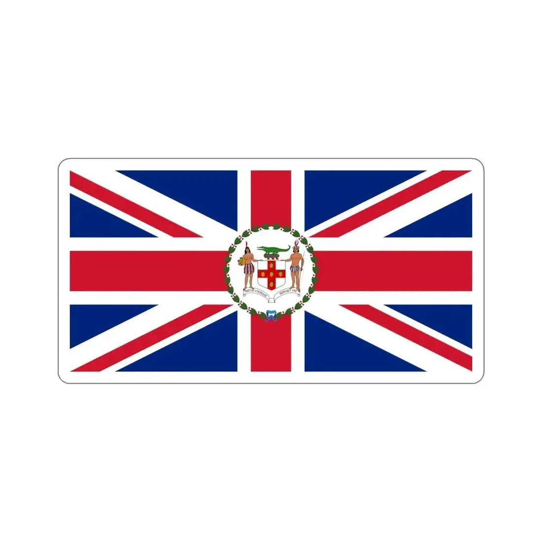 Flag of the Governor of Jamaica (1906–1957) STICKER Vinyl Die-Cut Decal 5 Inch - The Sticker Space
