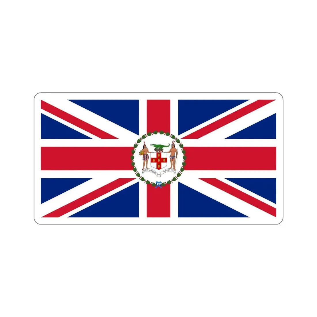 Flag of the Governor of Jamaica (1906–1957) STICKER Vinyl Die-Cut Decal 5 Inch - The Sticker Space