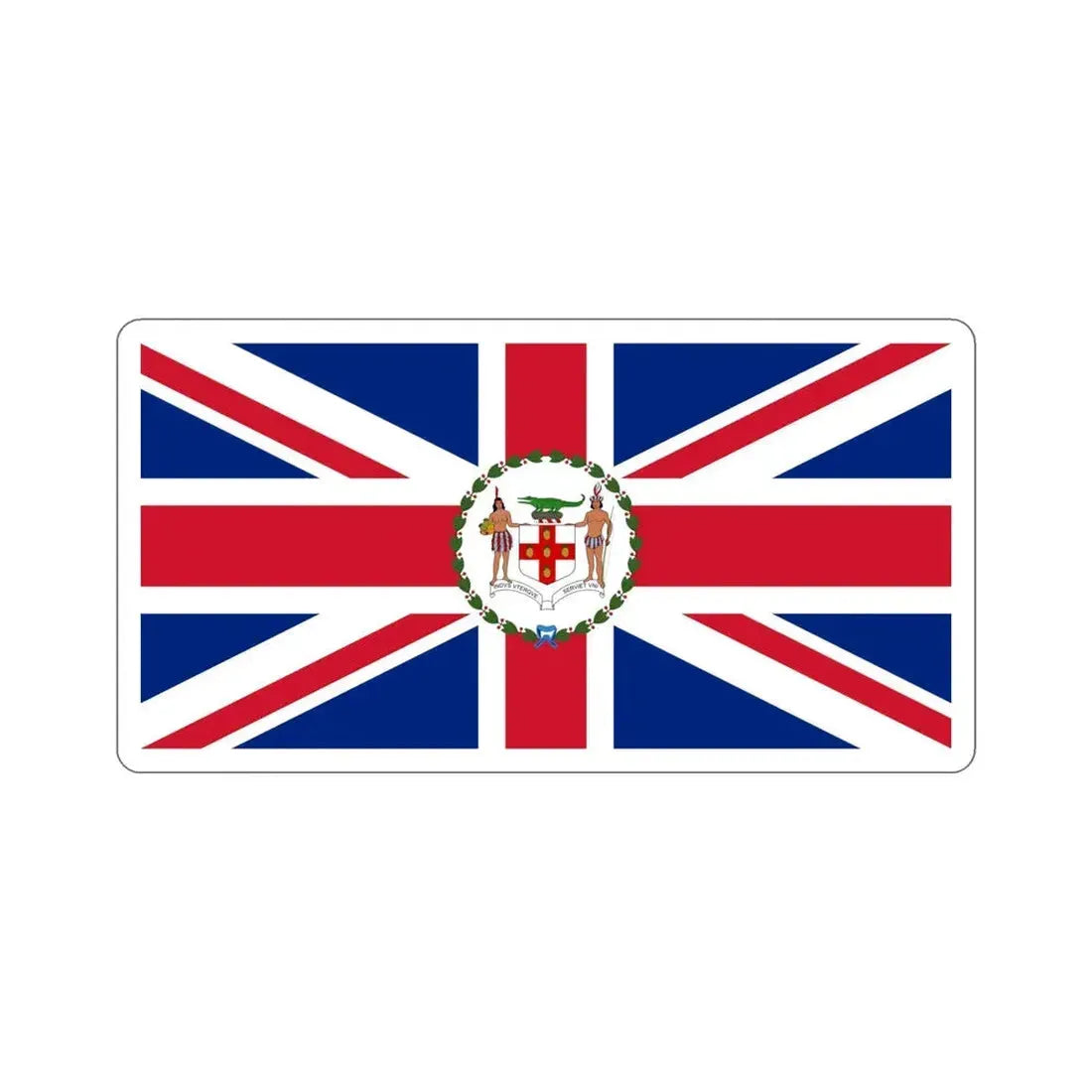 Flag of the Governor of Jamaica (1906–1957) STICKER Vinyl Die-Cut Decal 6 Inch - The Sticker Space