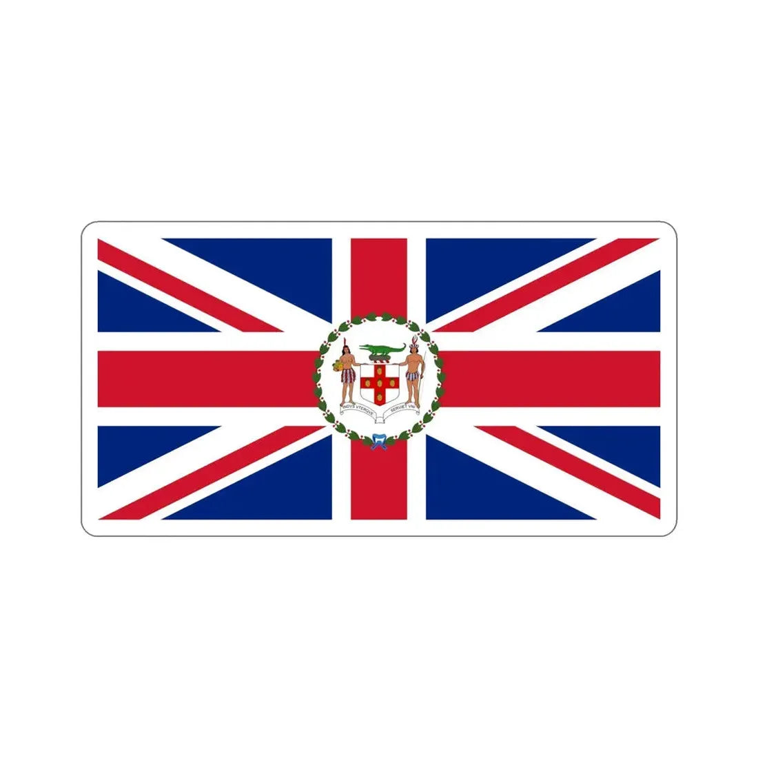 Flag of the Governor of Jamaica (1906–1957) STICKER Vinyl Die-Cut Decal 6 Inch - The Sticker Space