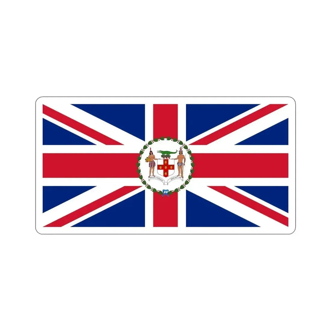 Flag of the Governor of Jamaica (1906–1957) STICKER Vinyl Die-Cut Decal - The Sticker Space