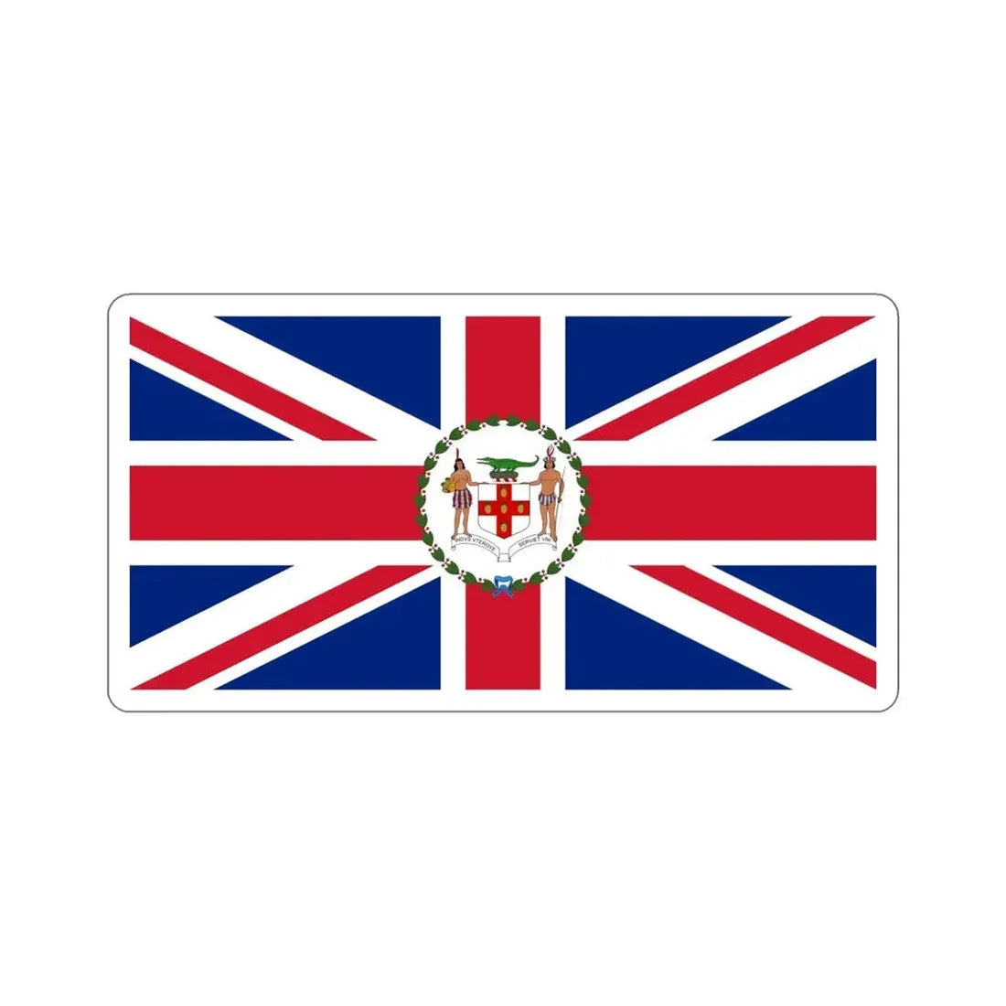 Flag of the Governor of Jamaica (1906–1957) STICKER Vinyl Die-Cut Decal - The Sticker Space