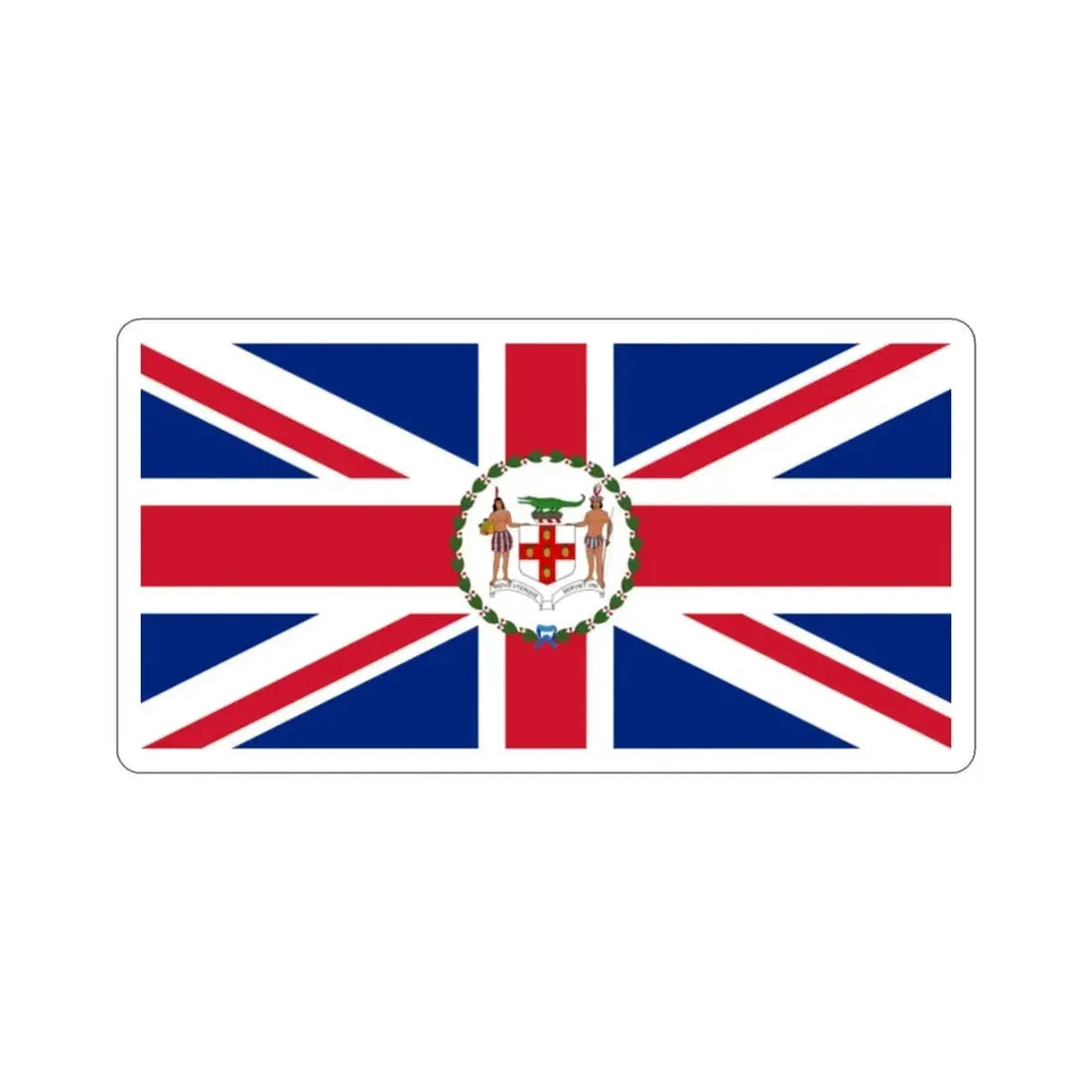 Flag of the Governor of Jamaica (1906–1957) STICKER Vinyl Die-Cut Decal - The Sticker Space