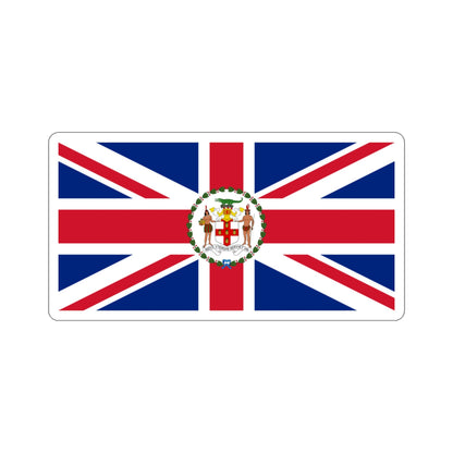 Flag of the Governor of Jamaica (1957–1962) STICKER Vinyl Die-Cut Decal-3 Inch-The Sticker Space