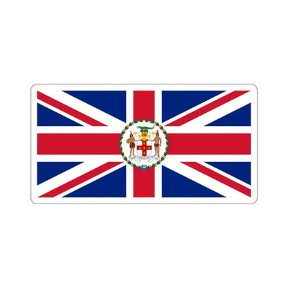 Flag of the Governor of Jamaica (1957–1962) STICKER Vinyl Die-Cut Decal 2 Inch - The Sticker Space