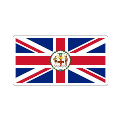 Flag of the Governor of Jamaica (1957–1962) STICKER Vinyl Die-Cut Decal 3 Inch - The Sticker Space