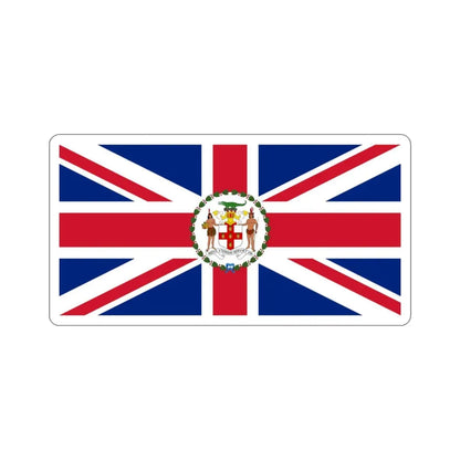 Flag of the Governor of Jamaica (1957–1962) STICKER Vinyl Die-Cut Decal 3 Inch - The Sticker Space