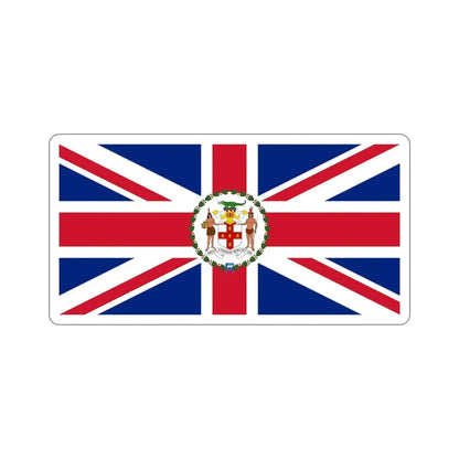 Flag of the Governor of Jamaica (1957–1962) STICKER Vinyl Die-Cut Decal 4 Inch - The Sticker Space