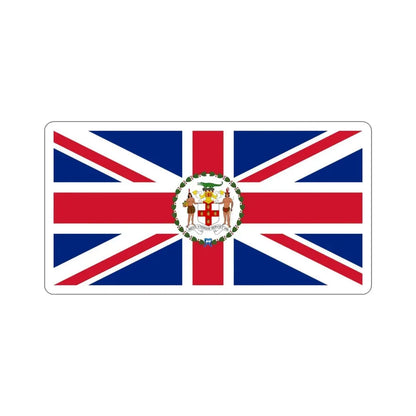Flag of the Governor of Jamaica (1957–1962) STICKER Vinyl Die-Cut Decal 4 Inch - The Sticker Space