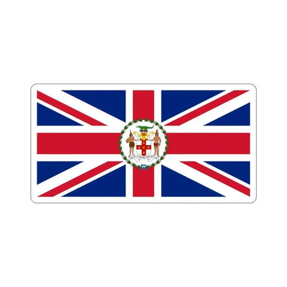 Flag of the Governor of Jamaica (1957–1962) STICKER Vinyl Die-Cut Decal 5 Inch - The Sticker Space