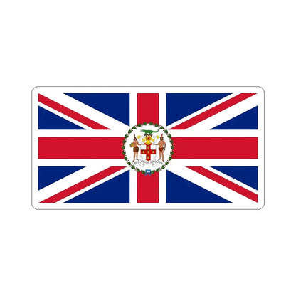 Flag of the Governor of Jamaica (1957–1962) STICKER Vinyl Die-Cut Decal 5 Inch - The Sticker Space