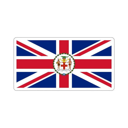 Flag of the Governor of Jamaica (1957–1962) STICKER Vinyl Die-Cut Decal 6 Inch - The Sticker Space