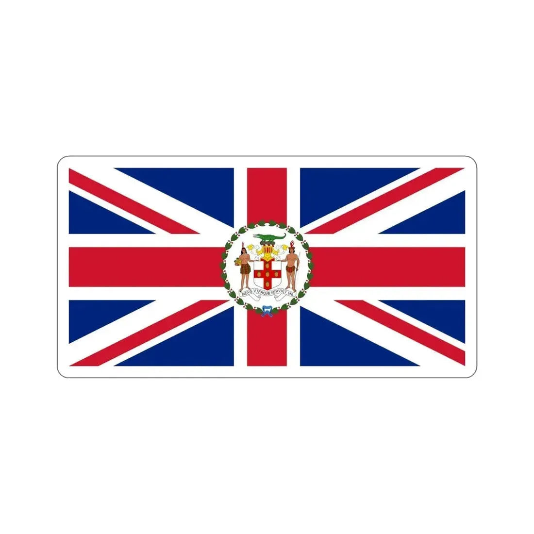 Flag of the Governor of Jamaica (1957–1962) STICKER Vinyl Die-Cut Decal - The Sticker Space