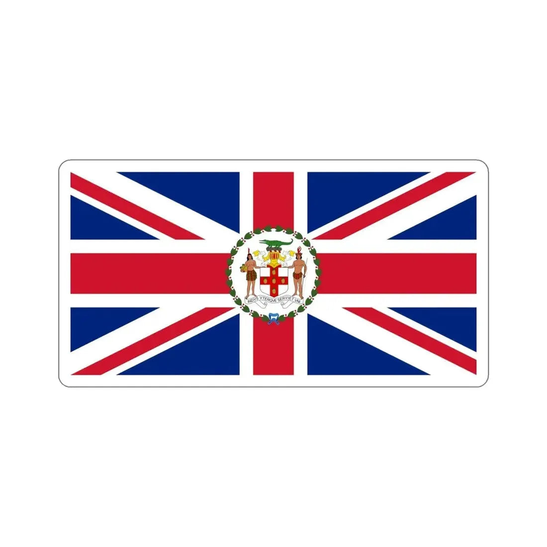 Flag of the Governor of Jamaica (1957–1962) STICKER Vinyl Die-Cut Decal - The Sticker Space