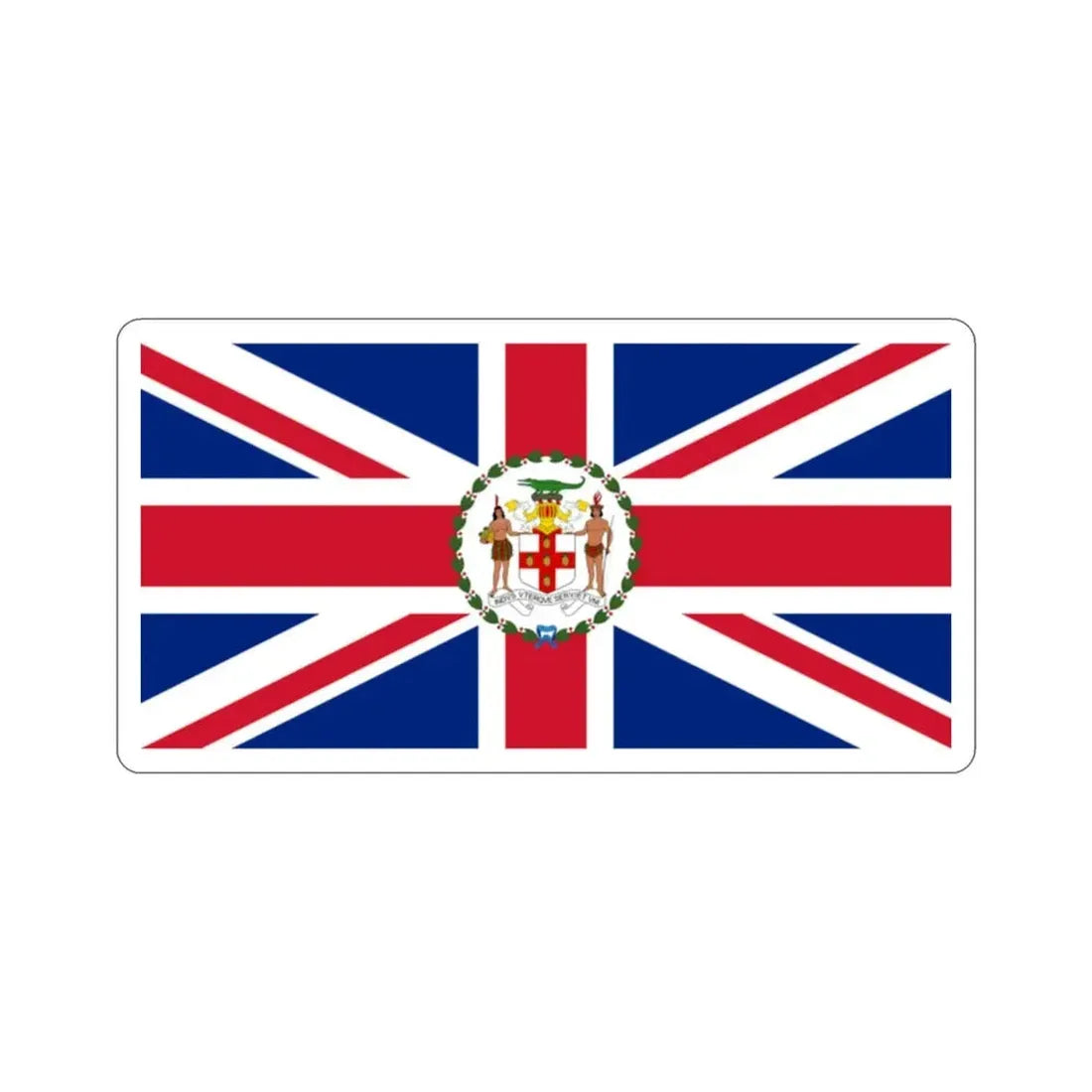 Flag of the Governor of Jamaica (1957–1962) STICKER Vinyl Die-Cut Decal - The Sticker Space