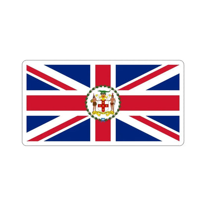 Flag of the Governor of Jamaica (1962) STICKER Vinyl Die-Cut Decal 4 Inch - The Sticker Space
