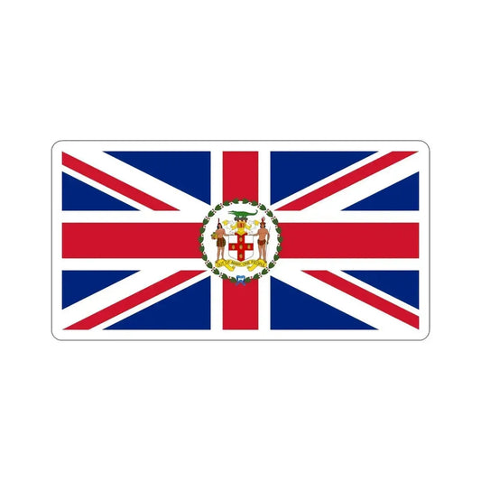 Flag of the Governor of Jamaica (1962) STICKER Vinyl Die-Cut Decal 6 Inch - The Sticker Space