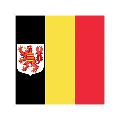 Flag of the Governor of Limburg (Belgium) STICKER Vinyl Kiss-Cut Decal 4 Inch White - The Sticker Space