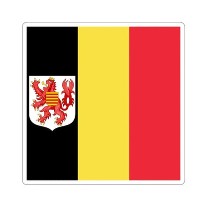 Flag of the Governor of Limburg (Belgium) STICKER Vinyl Kiss-Cut Decal 6 Inch White - The Sticker Space