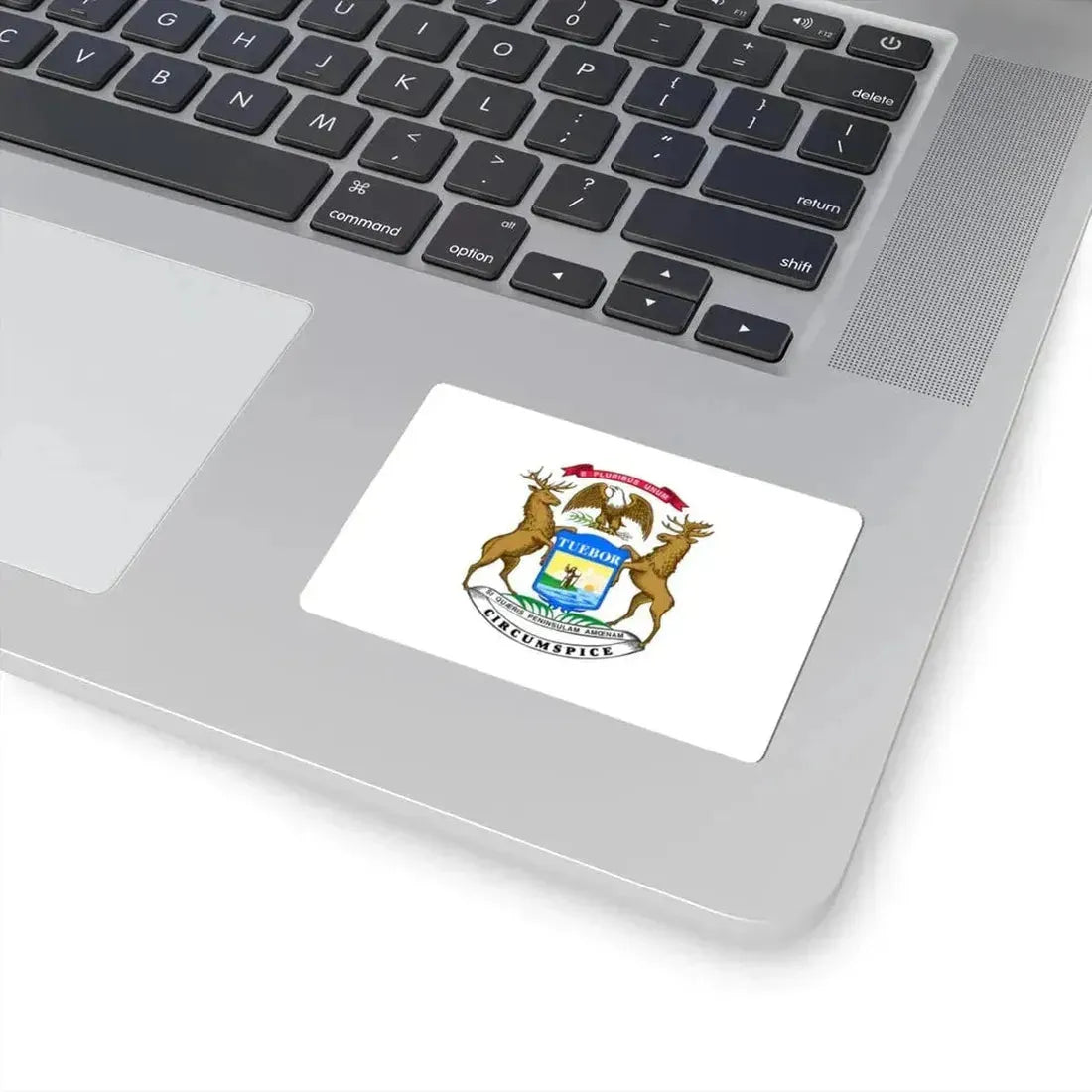 Flag of the Governor of Michigan (United States) STICKER Vinyl Kiss-Cut Decal - The Sticker Space