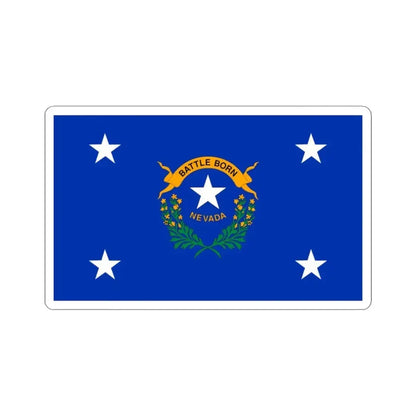 Flag of the Governor of Nevada (United States) STICKER Vinyl Kiss-Cut Decal 3 Inch White - The Sticker Space