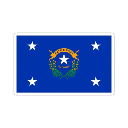 Flag of the Governor of Nevada (United States) STICKER Vinyl Kiss-Cut Decal 4 Inch White - The Sticker Space