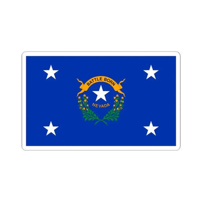 Flag of the Governor of Nevada (United States) STICKER Vinyl Kiss-Cut Decal 6 Inch White - The Sticker Space