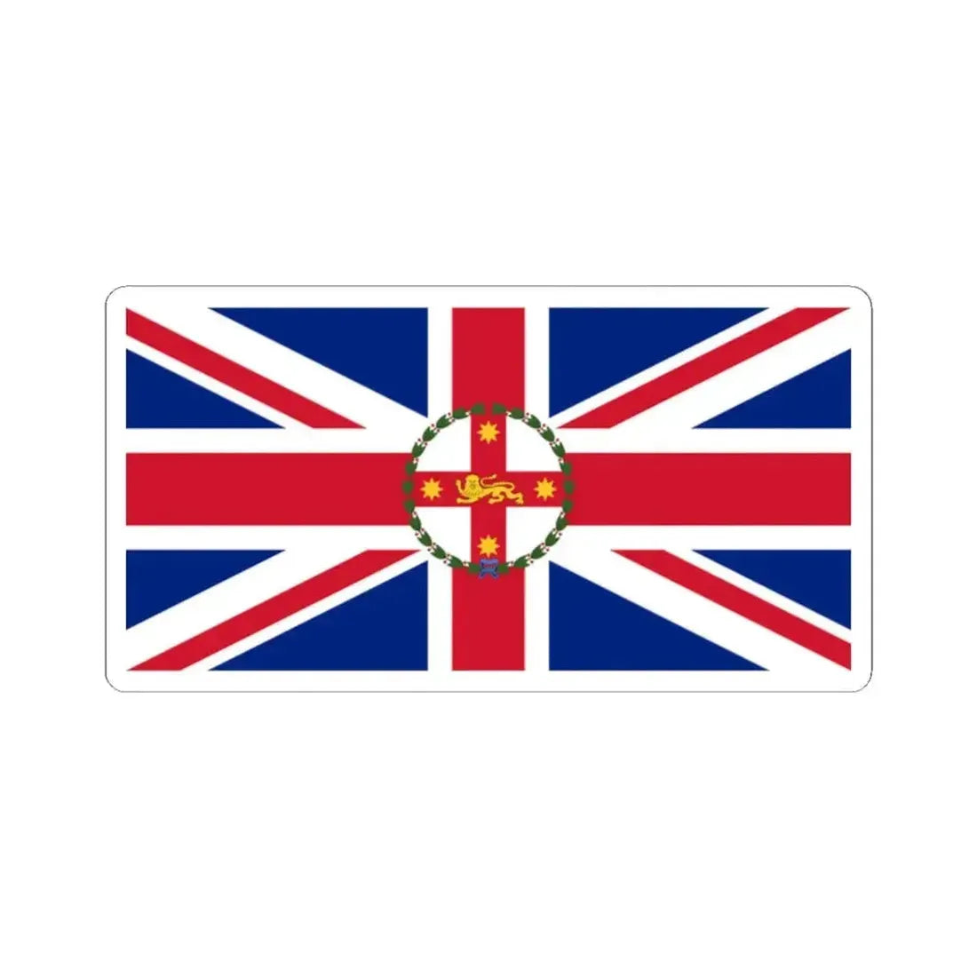 Flag of the Governor of New South Wales 1876-1981 (Australia) STICKER Vinyl Kiss-Cut Decal 2 Inch White - The Sticker Space