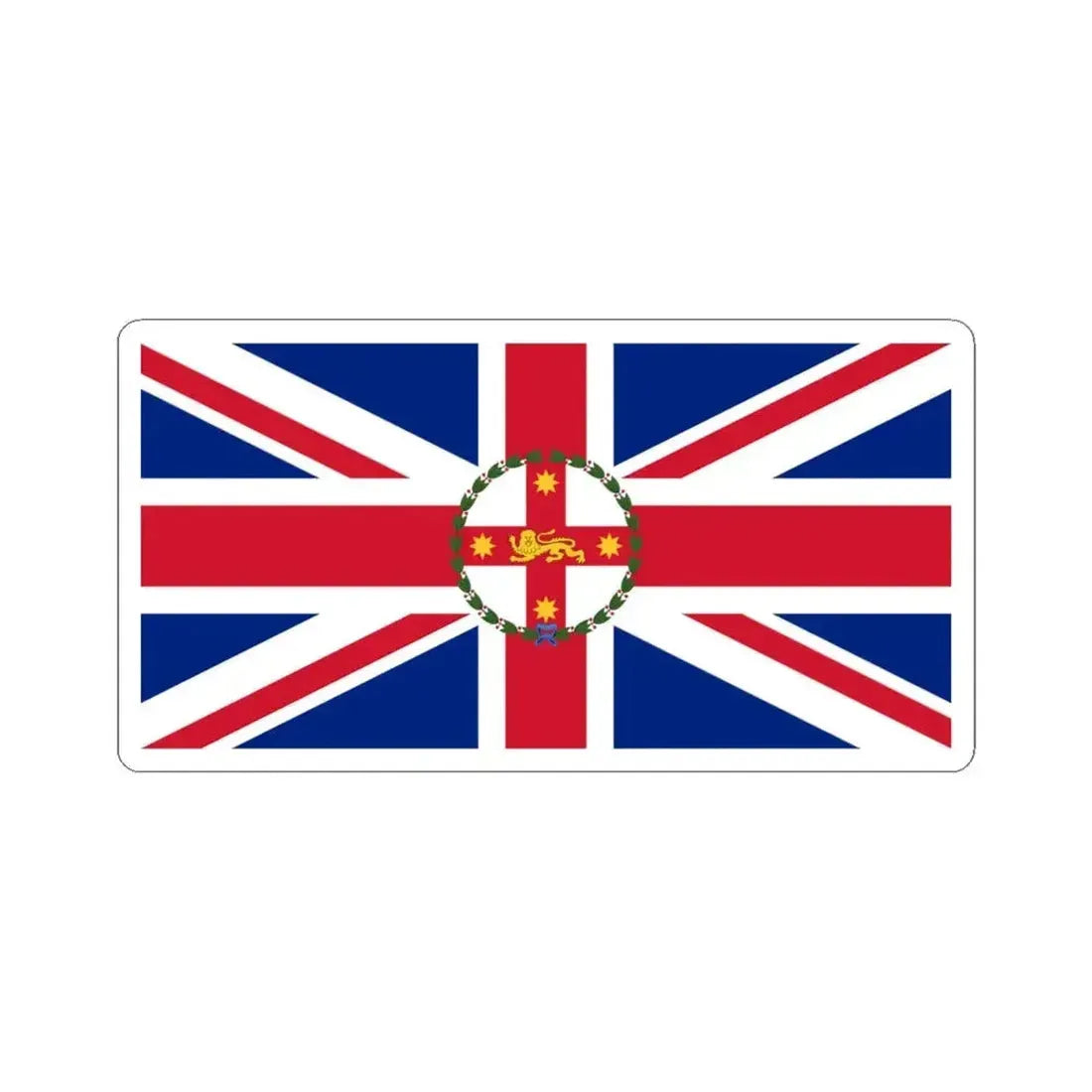 Flag of the Governor of New South Wales 1876-1981 (Australia) STICKER Vinyl Kiss-Cut Decal 6 Inch White - The Sticker Space