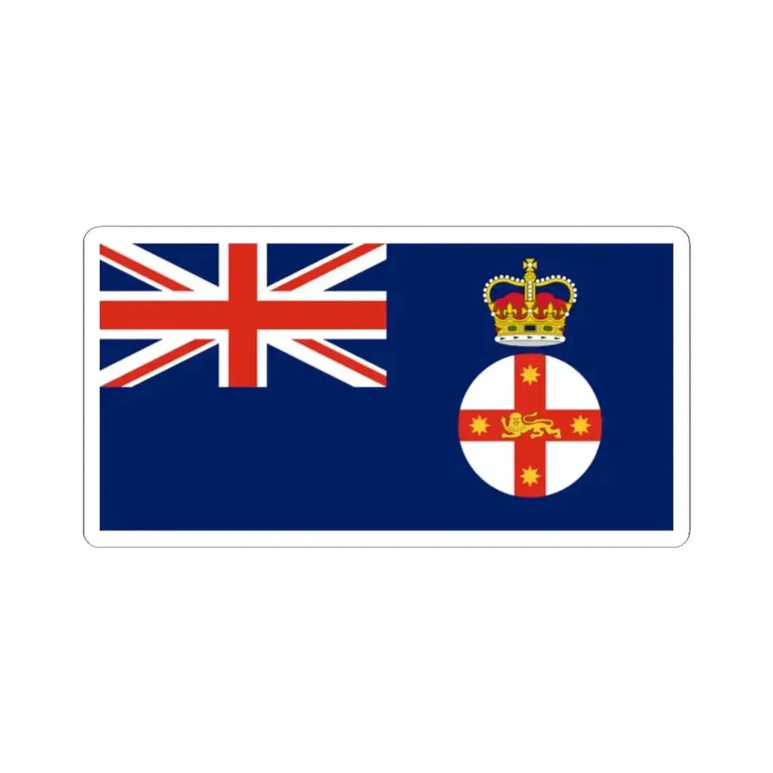 Flag of the Governor of New South Wales (Australia) STICKER Vinyl Kiss-Cut Decal 2 Inch White - The Sticker Space