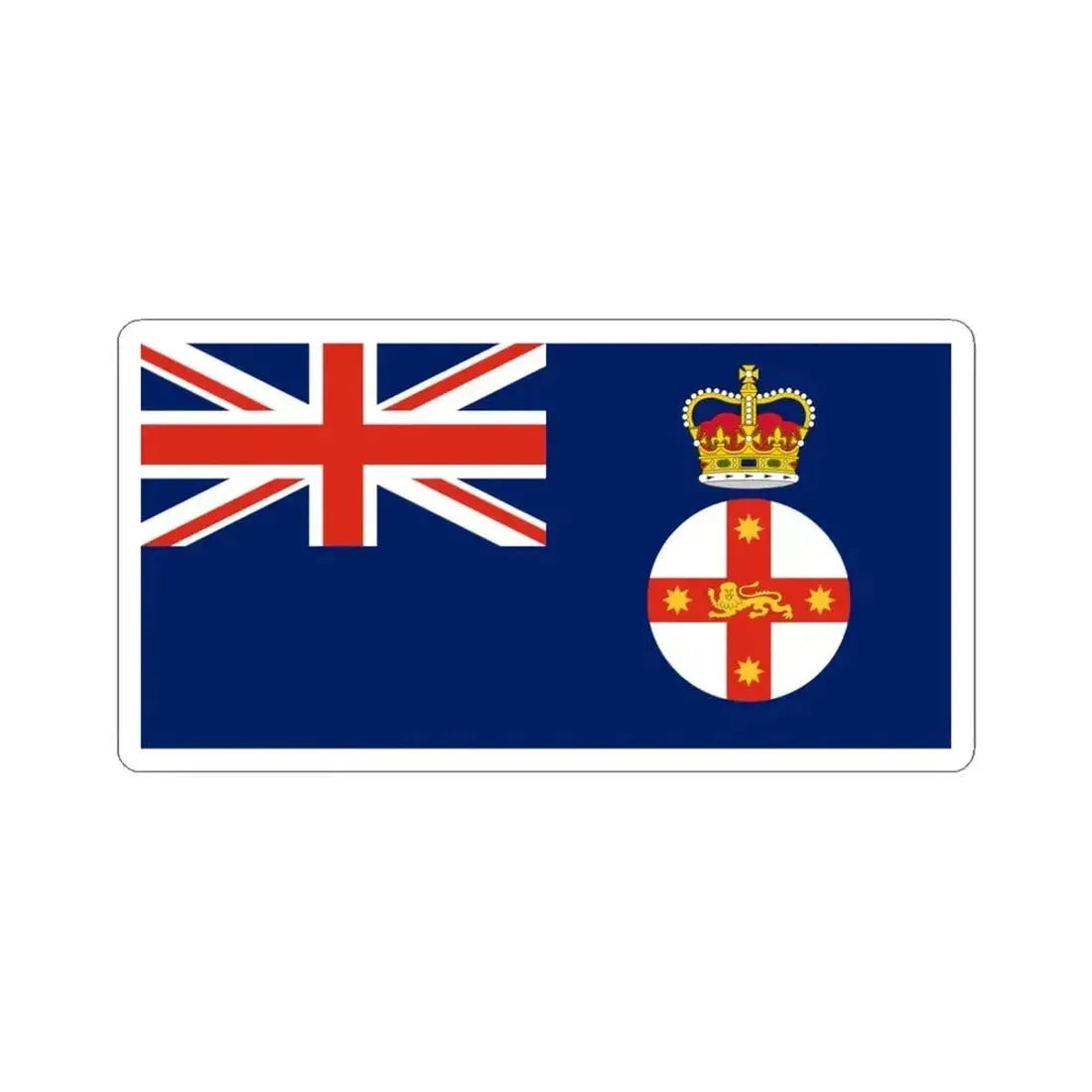 Flag of the Governor of New South Wales (Australia) STICKER Vinyl Kiss-Cut Decal 6 Inch White - The Sticker Space