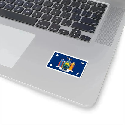 Flag of the Governor of New York (United States) STICKER Vinyl Kiss-Cut Decal - The Sticker Space