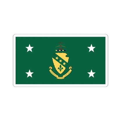 Flag of the Governor of North Dakota (United States) STICKER Vinyl Kiss-Cut Decal 4 Inch White - The Sticker Space