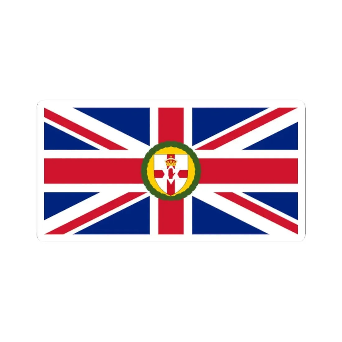 Flag of the Governor of Northern Ireland 1922-1973 (Ireland) STICKER Vinyl Kiss-Cut Decal 2 Inch White - The Sticker Space