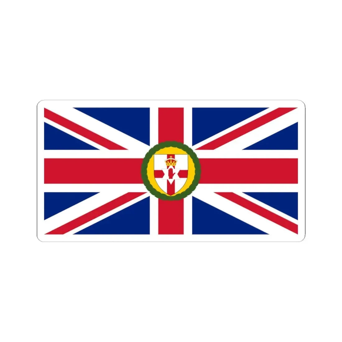 Flag of the Governor of Northern Ireland 1922-1973 (Ireland) STICKER Vinyl Kiss-Cut Decal 3 Inch White - The Sticker Space