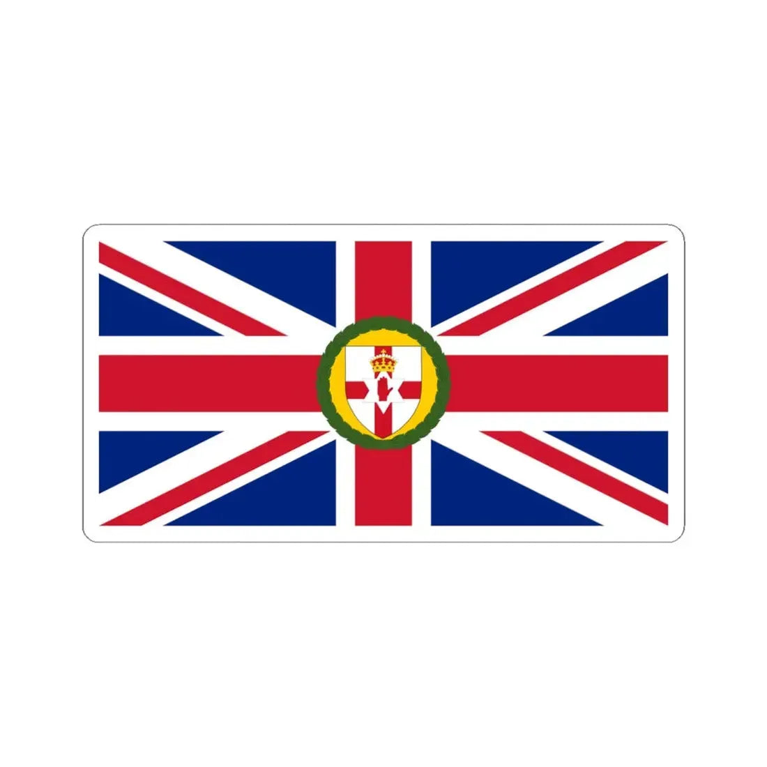 Flag of the Governor of Northern Ireland 1922-1973 (Ireland) STICKER Vinyl Kiss-Cut Decal 6 Inch White - The Sticker Space
