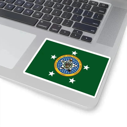 Flag of the Governor of Oklahoma (United States) STICKER Vinyl Kiss-Cut Decal - The Sticker Space